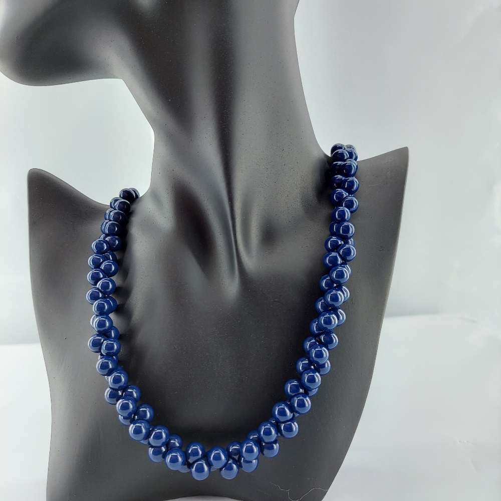 Napier blue bauble necklace